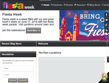 Tablet Screenshot of fiestaweek.com